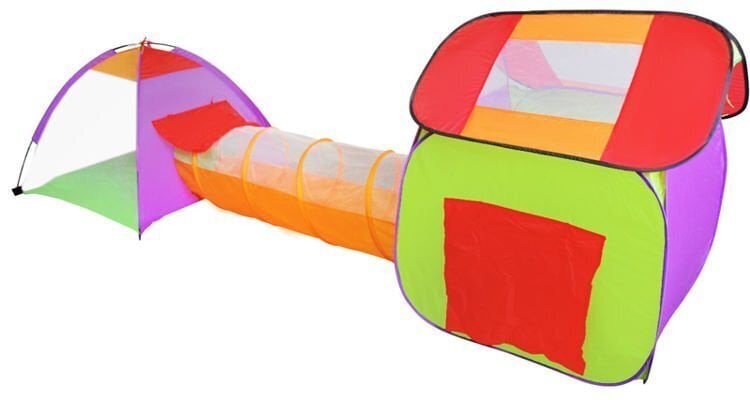 Vaikiška palapinė su tuneliu ir kamuoliukais 3 in 1 kaina ir informacija | Vaikų žaidimų nameliai | pigu.lt