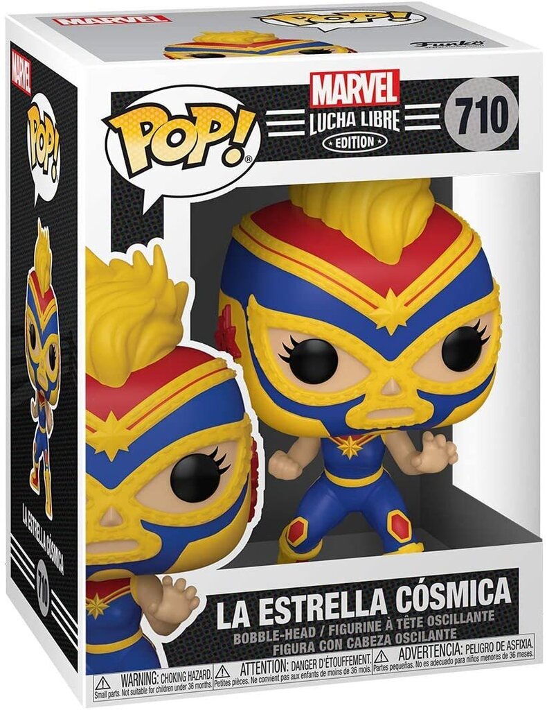 Funko POP! Marvel Lucha Libre Captain Marvel kaina ir informacija | Žaidėjų atributika | pigu.lt