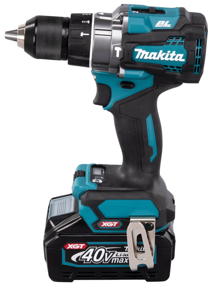 Akumuliatorinis smūginis gręžtuvas-suktuvas Makita XGT® 40Vmax HP001GM201 kaina ir informacija | Suktuvai, gręžtuvai | pigu.lt