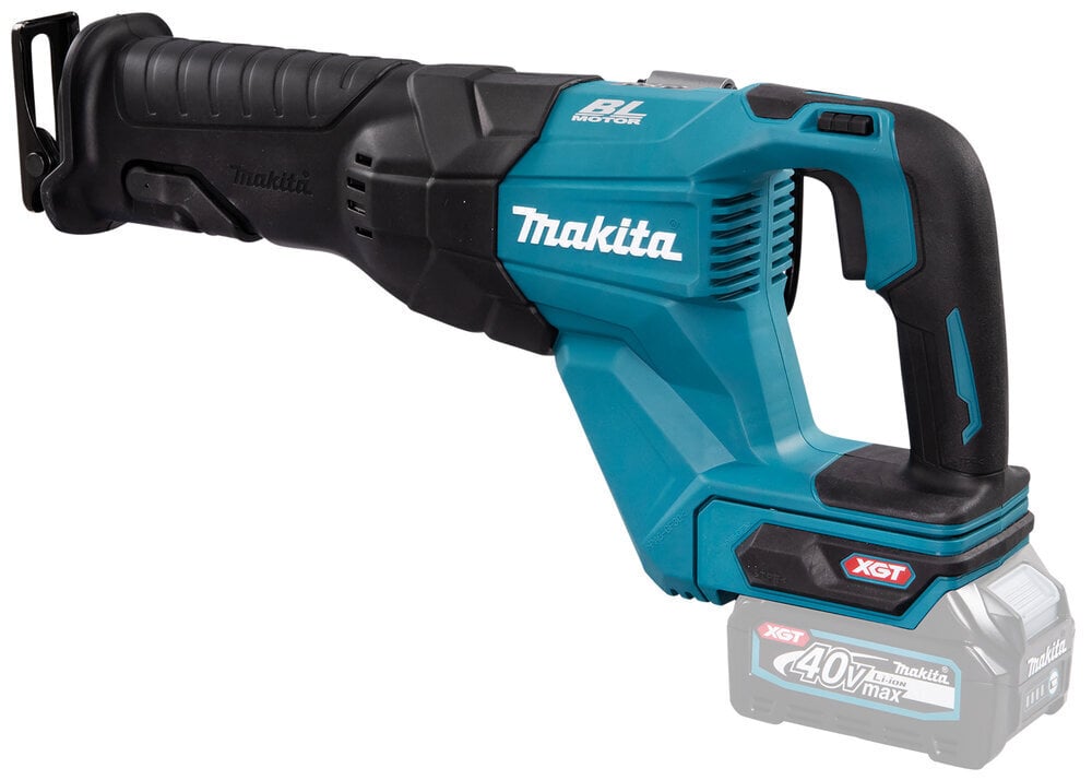 Akumuliatorinis tiesinis pjūklas Makita XGT® 40Vmax JR001GZ kaina ir informacija | Pjūklai, pjovimo staklės | pigu.lt