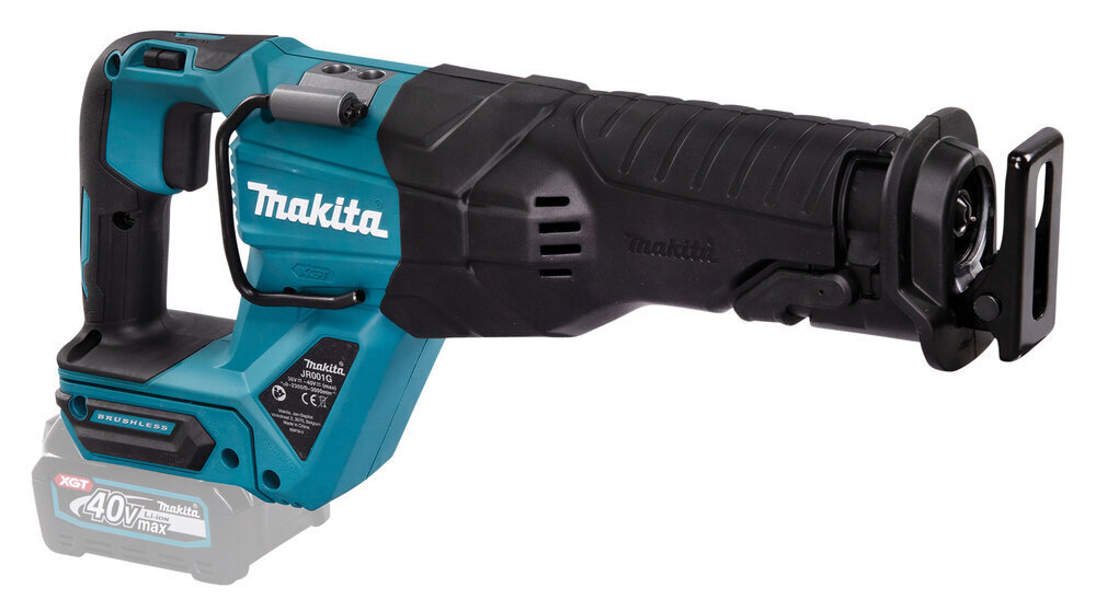 Akumuliatorinis tiesinis pjūklas Makita XGT® 40Vmax JR001GZ kaina ir informacija | Pjūklai, pjovimo staklės | pigu.lt