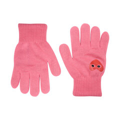 Перчатки для девочек Rak R-012A DB Сердце, розовые цена и информация | Зимняя одежда для детей | pigu.lt