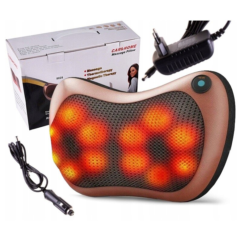 Automobilių Shiatsu Massager Cushion 2 maitinimo adapteriai kaina ir informacija | Masažuokliai | pigu.lt