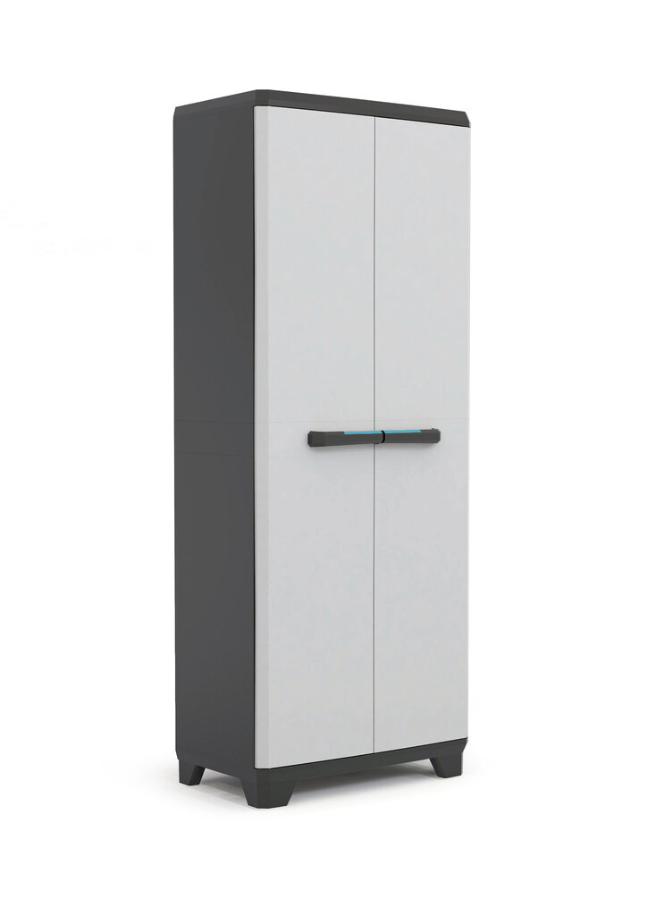 Spinta Linear Tall Cabinet juoda / pilka / tamsiai mėlyna kaina ir informacija | Sandėliavimo lentynos | pigu.lt