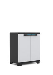 Spintelė Linear Base Cabinet, juoda/balta kaina ir informacija | Komodos | pigu.lt