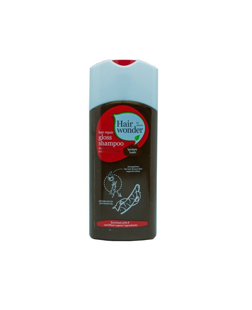 Šampūnas rudiems plaukams Hairwonder Hair Repair Gloss, 200 ml kaina ir informacija | Šampūnai | pigu.lt