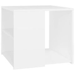 Šoninis staliukas, 50x50x45 cm, baltas kaina ir informacija | Kavos staliukai | pigu.lt