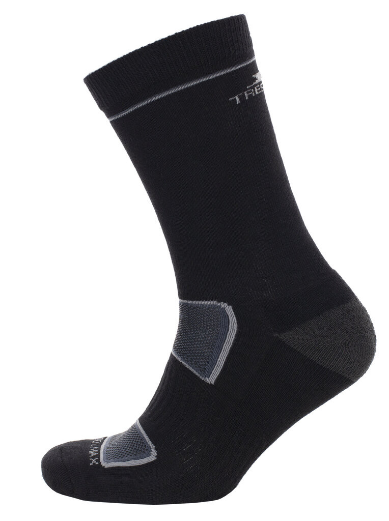 Žygio kojinės vyrams Trespass Rizzle Eco MASOWATR0001, juodos kaina ir informacija | Vyriškos kojinės | pigu.lt