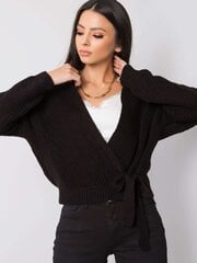 Черный свитер с галстуком SUBLEVEL  цена и информация | Женские кофты | pigu.lt