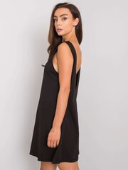Rue Paris Черное платье с вырезом сзади цена и информация | Платья | pigu.lt