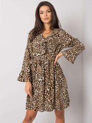 Платье бежевого цвета цвета хаки с камуфляжным принтом цена и информация | Платья | pigu.lt