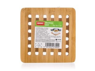 Бамбуковая подставка для кастрюли, сковороды цена и информация | Кухонная утварь | pigu.lt