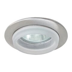 Встраиваемый светильник G.LUX BS-3155 матовый хром + белое стекло цена и информация | Монтируемые светильники, светодиодные панели | pigu.lt