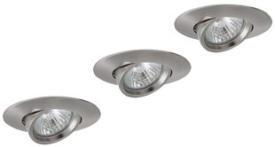 Встраиваемый светильник G.LUX BS-3366 шлифованный хром цена и информация | Монтируемые светильники, светодиодные панели | pigu.lt