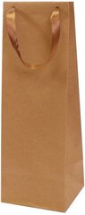Dovanų maišelis, 35.5x12x11.5 cm, rudas kaina ir informacija | Dovanų pakavimo priemonės | pigu.lt