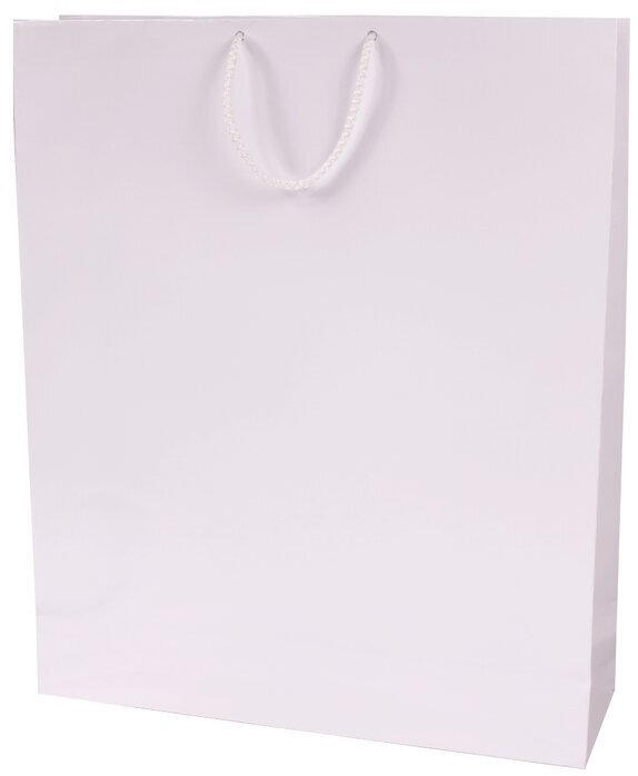Dovanų maišelis, 44x37x10.5 cm, baltas цена и информация | Dovanų pakavimo priemonės | pigu.lt