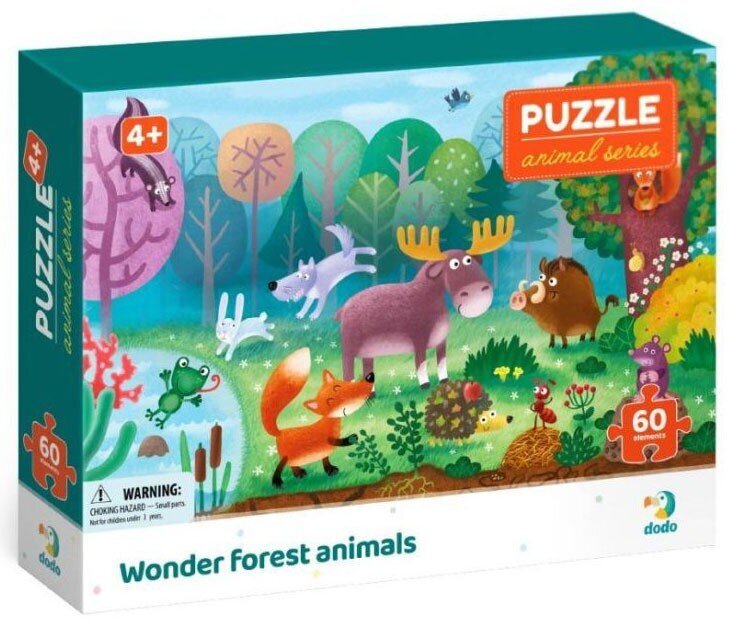 Dėlionė Dodo Miško gyvūnai, 60 d. цена и информация | Dėlionės (puzzle) | pigu.lt