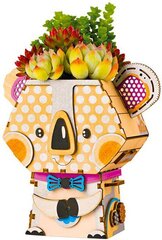 Medinis 3D galvosūkis - gėlių vazonas Robotime Koala, 8 m.+ kaina ir informacija | Konstruktoriai ir kaladėlės | pigu.lt