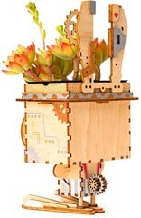 Medinis 3D galvosūkis - gėlių vazonas Robotime Bunny, 8 m.+ kaina ir informacija | Konstruktoriai ir kaladėlės | pigu.lt