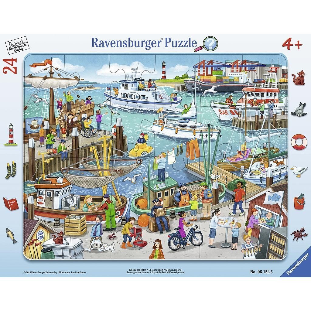 Dėlionė Diena uoste Ravensburger, 24d. kaina ir informacija | Dėlionės (puzzle) | pigu.lt
