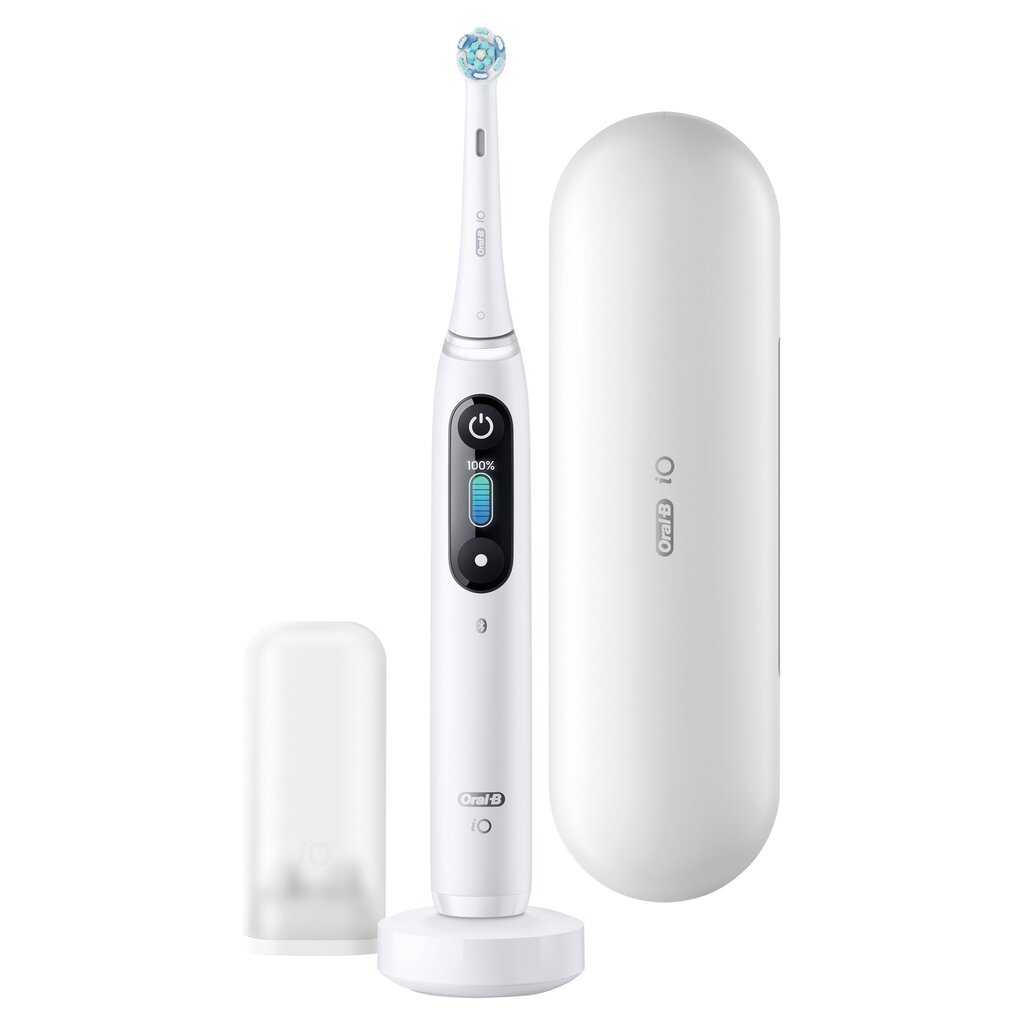 Oral-B iO8 Series White Alabaster kaina ir informacija | Elektriniai dantų šepetėliai | pigu.lt