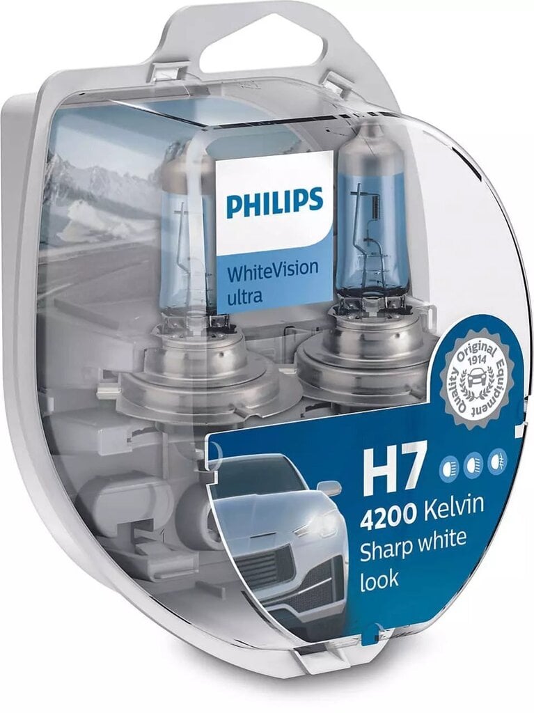 Automobilinės lemputės Philips H7 12V 55W 4200K, 2 vnt. цена и информация | Automobilių lemputės | pigu.lt