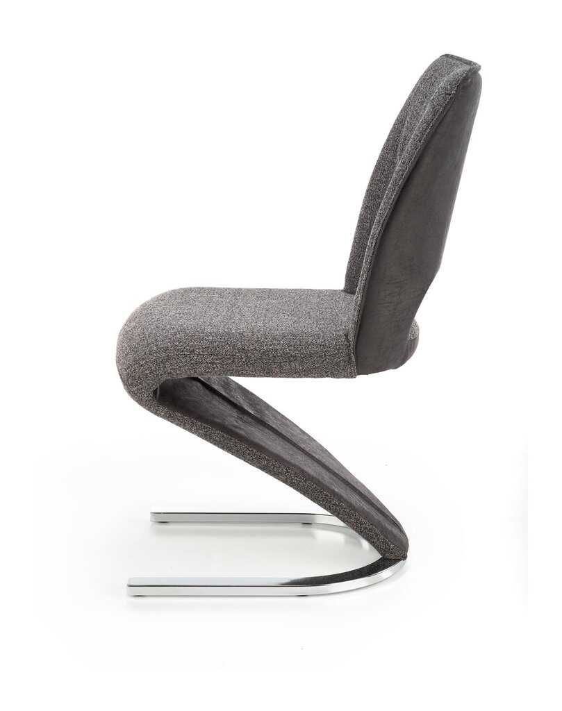 2-jų kėdžių komplektas Halmar K441, pilkas/juodas цена и информация | Virtuvės ir valgomojo kėdės | pigu.lt