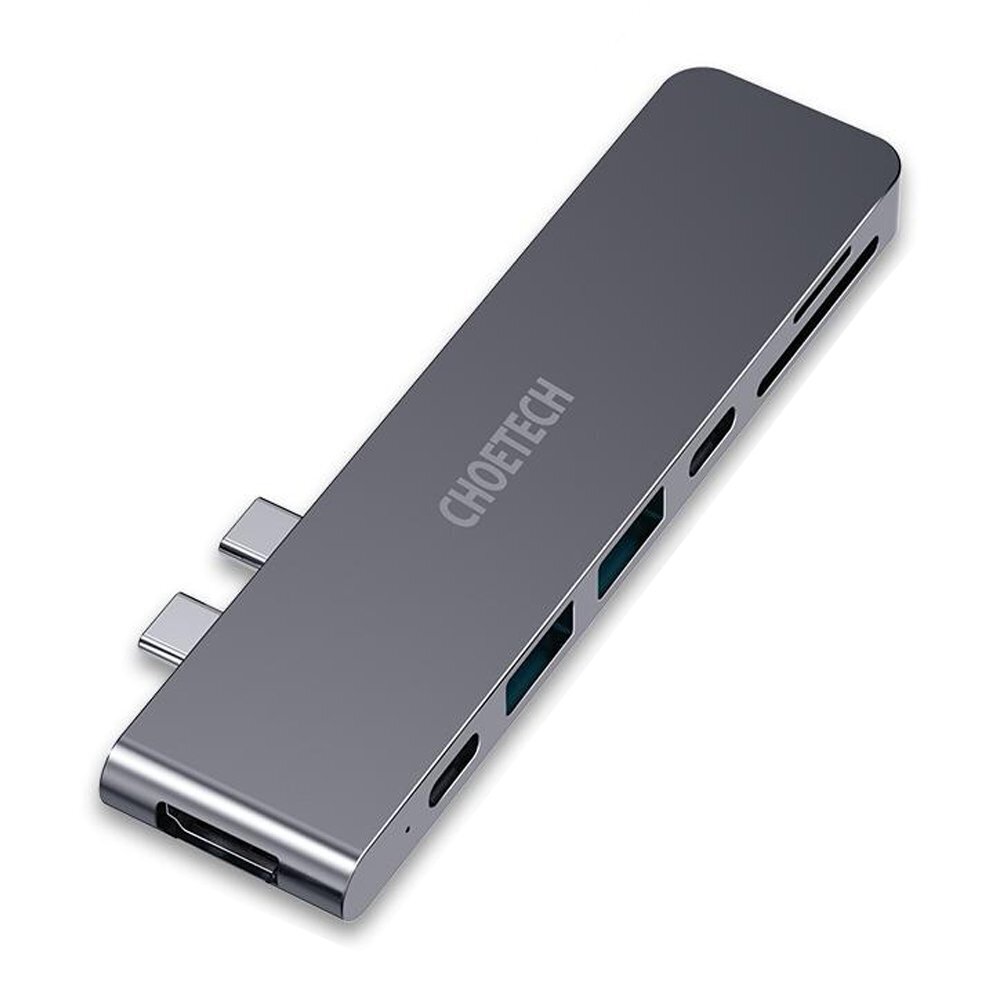 Adapteris Choetech multifunctional docking station HUB for Apple MacBook Pro USB Typ C 7in2 100W Thunderbolt 3 (HUB-M14) kaina ir informacija | Adapteriai, USB šakotuvai | pigu.lt