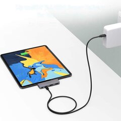 Многофункциональный USB-концентратор Choetech для Apple iPad Pro Typ C 4в1 60Вт PD, черный (HUB-M13) цена и информация | Адаптеры, USB-разветвители | pigu.lt