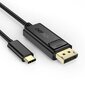 Kabelis Choetech unidirectional USB Type C monitor video cable - Display Port 4K 1,8m (XCP-1801BK) kaina ir informacija | Laidai telefonams | pigu.lt