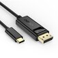 Kabelis Choetech unidirectional USB Type C monitor video cable - Display Port 4K 1,8m (XCP-1801BK) kaina ir informacija | Laidai telefonams | pigu.lt