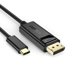 Однонаправленный видеокабель для монитора  Choetech USB Type C - Display Port 4K 1.8 м, черный (XCP-1801BK) цена и информация | Choetech Мобильные телефоны, Фото и Видео | pigu.lt