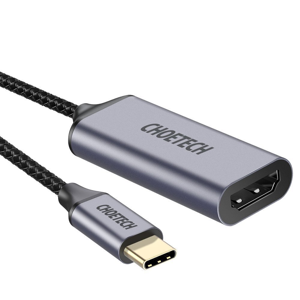 Adapteris Choetech unidirectional cable adapter HUB USB Type C (male) to HDMI (female) 4K 60Hz (HUB-H10) kaina ir informacija | Adapteriai, USB šakotuvai | pigu.lt