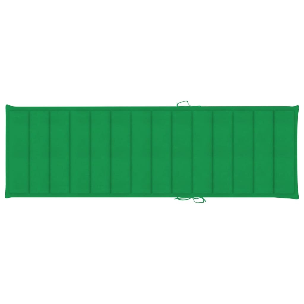 Dvivietis saulės gultas su žaliais čiužinukais цена и информация | Gultai | pigu.lt