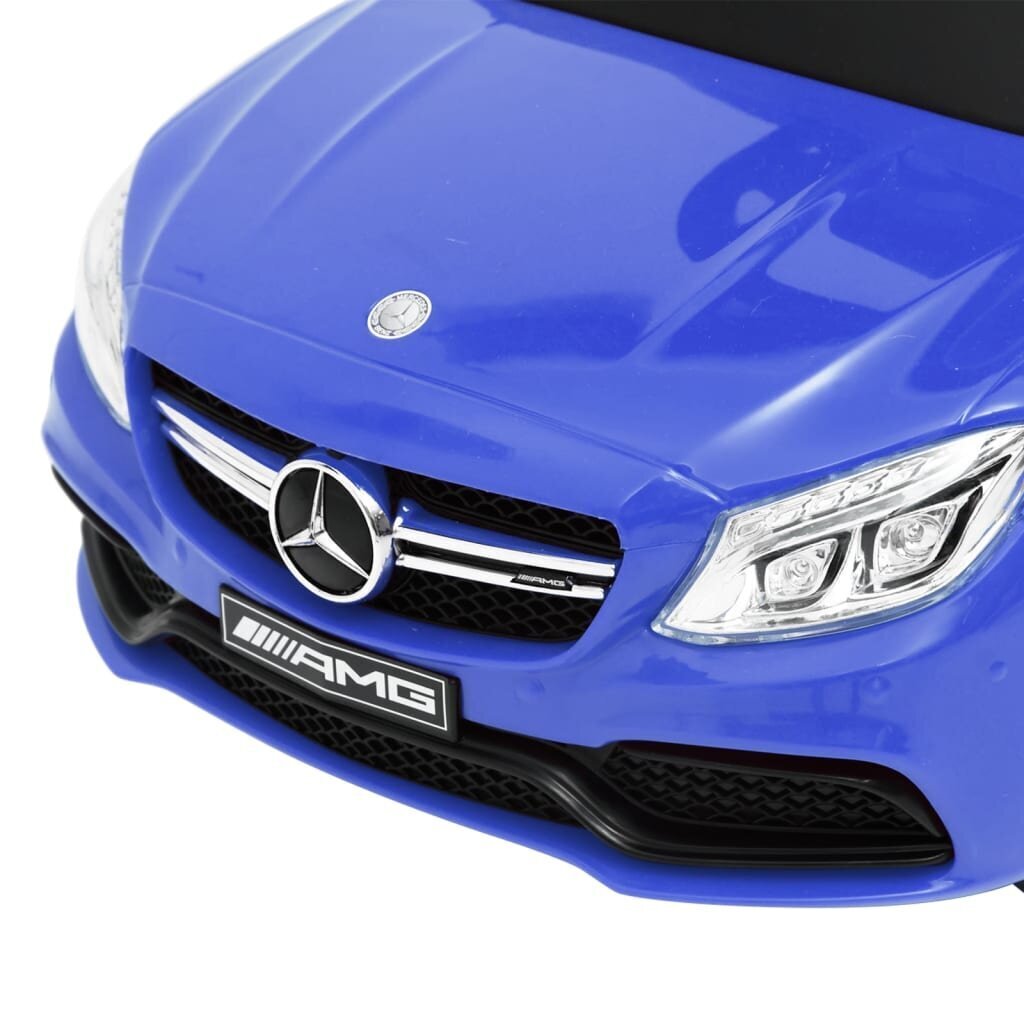 Paspiriamas vaikiškas automobilis Mercedes-Benz C63, mėlynas цена и информация | Žaislai kūdikiams | pigu.lt