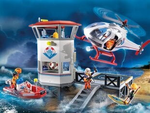 70664 PLAYMOBIL® Rescue Action Штаб береговой охраны цена и информация | Конструкторы и кубики | pigu.lt