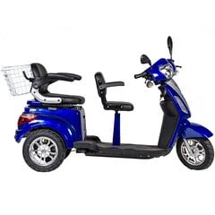 Elektrinis triratis Riedis-Electric ZT-18, mėlynas kaina ir informacija | Elektriniai motoroleriai | pigu.lt