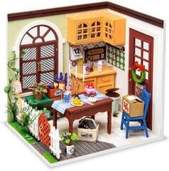 Деревянная сборная миниатюра Robotime 3D Mr Charlie's Dining Room, 14 лет+ цена и информация | Конструкторы и кубики | pigu.lt