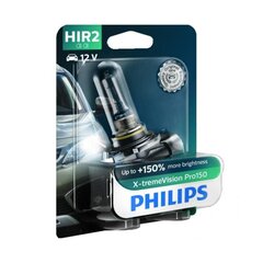 Automobilinė lemputė Philips HIR2 X-tremeVision Pro150 12V/55W lemputė, 1 vnt. kaina ir informacija | Automobilių lemputės | pigu.lt