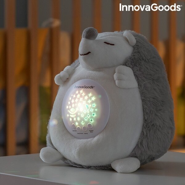 Minkštas žaislas ežiukas su garsu ir naktinės šviesos projektoriumi Spikey InnovaGoods kaina ir informacija | Minkšti (pliušiniai) žaislai | pigu.lt