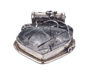 Vienetinis sidabrinis pakabukas su skaidriu kalnų krištolu цена и информация | Украшения на шею | pigu.lt