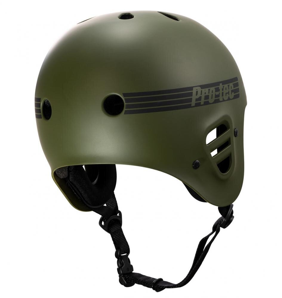 Šalmas Pro-Tec Helmet Full Cut Matte Olive kaina ir informacija | Šalmai | pigu.lt