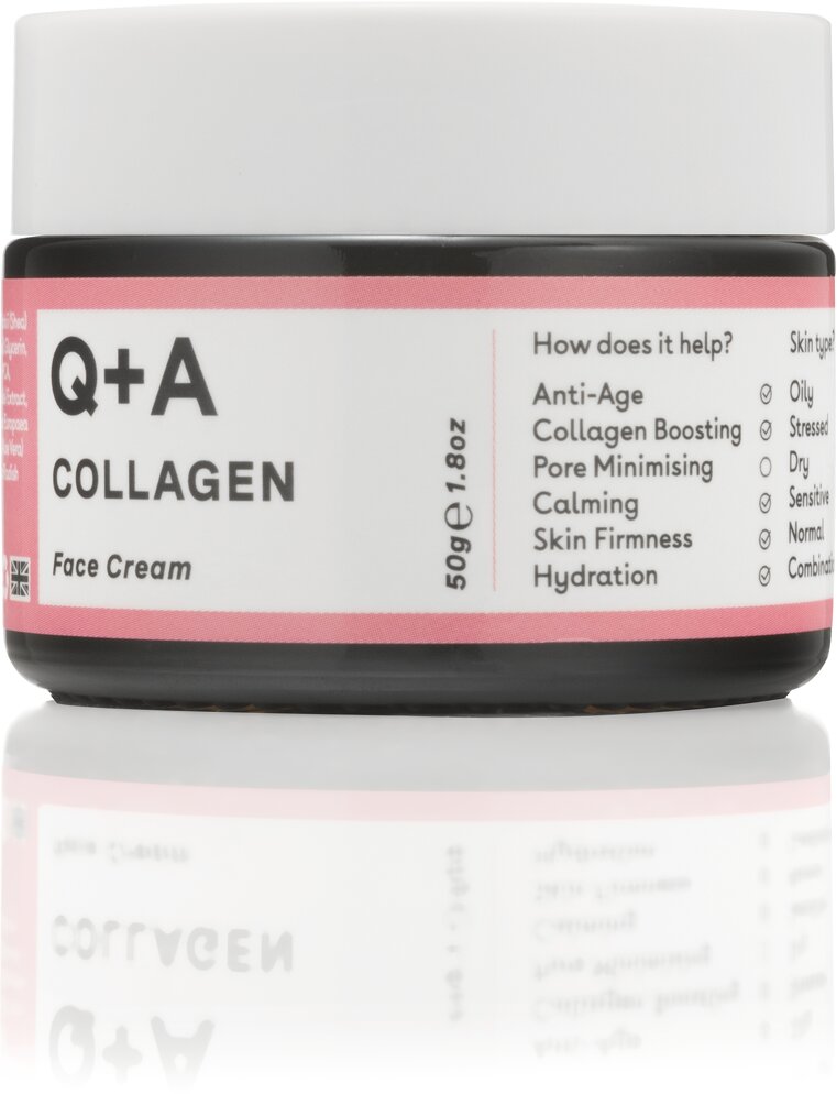 Veido kremas Q+A Collagen, 50 g kaina ir informacija | Veido kremai | pigu.lt