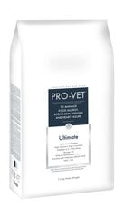 Ultimate 7,5kg - PRO-VET Veterinarinis- dietinis maistas yra specialios paskirties šunims, turintiems alergiją maistui, maisto netoleravimą (padidėjusio jautrumo sutrikimai) arba atopiją (alerginis dermatitas); tinka šunims, sergantiems širdies nepakankam kaina ir informacija | Sausas maistas šunims | pigu.lt