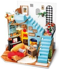 Деревянная сборная миниатюра Robotime 3D Joy's Peninsula Living Room, 14 лет+ цена и информация | Конструкторы и кубики | pigu.lt