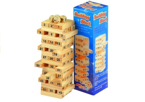 Stalo žaidimas Mood Toys Building Block, 58 vnt. kaina ir informacija | Stalo žaidimai, galvosūkiai | pigu.lt