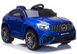 Vaikiškas vienvietis elektromobilis Mercedes QLS lakuotas mėlynas kaina ir informacija | Elektromobiliai vaikams | pigu.lt