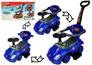 Stumiamas automobilis Mega Car, 3in1, mėlynas kaina ir informacija | Žaislai kūdikiams | pigu.lt