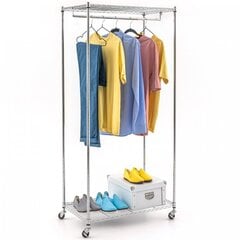 Шкаф для одежды с металлическим каркасом цена и информация | Полки для обуви, банкетки | pigu.lt