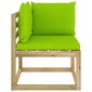 Kampinės sodo sofos su pagalvėlėmis, 2vnt. цена и информация | Lauko suolai | pigu.lt